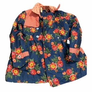 Matilda Jane size 6 rain jacket floral raincoat